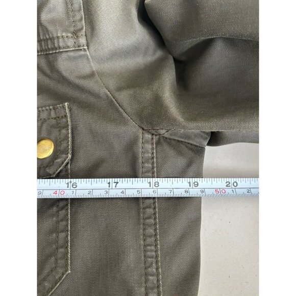 J. Crew Field Jacket Dark Olive Green Small Preppy Army Outdoor - Picture 8 of 11